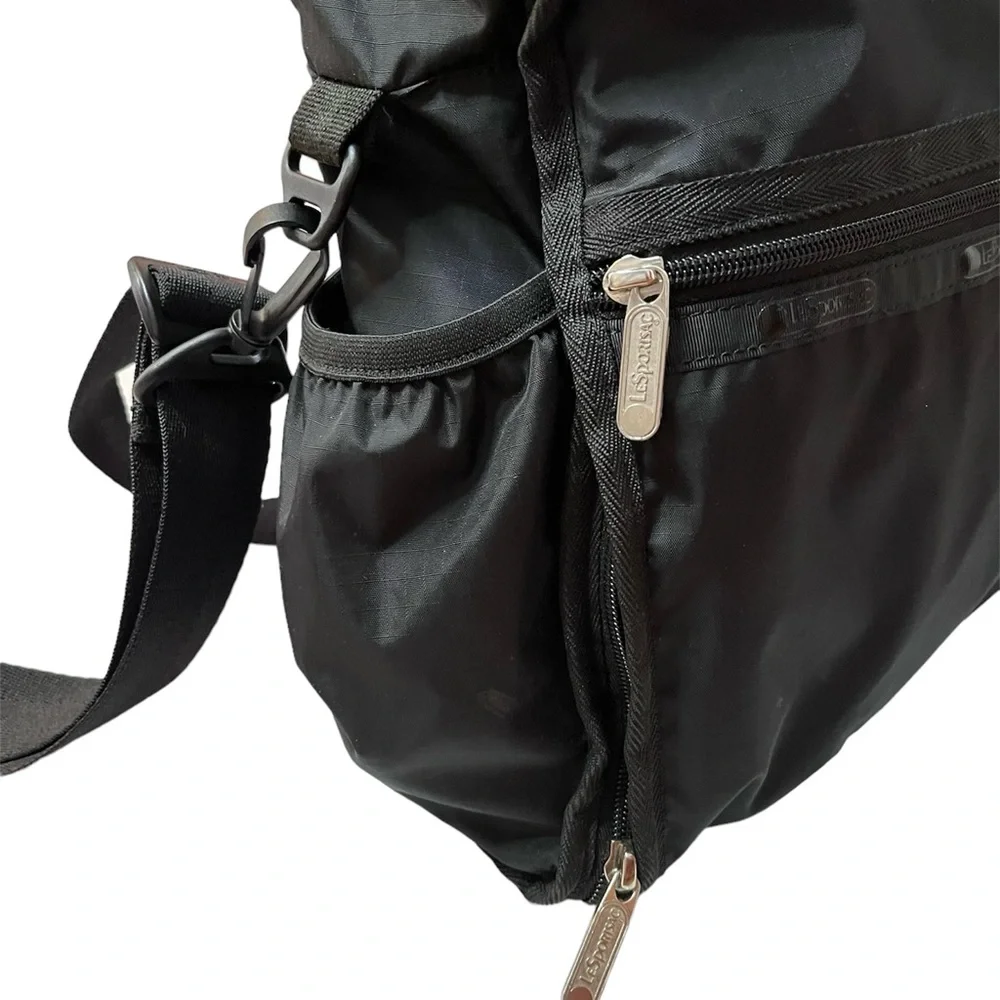 LeSportsac Black Rebecca Convertible Diaper Bag Backpack